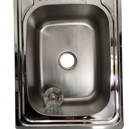 100 CM X 51 CM X 19 CM / TECHNOSINK Bak Cuci Piring Washbak 1 Lubang + Acc Set