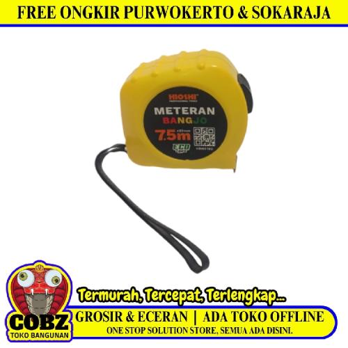 7.5 M / HIOSHI BANGJO Meteran Alat Ukur Tukang Bangunan Measuring Tape