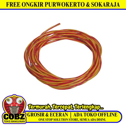 2 INTI x 30 / TM Serabut Kabel Audio Tembaga SNI Kuning Meter