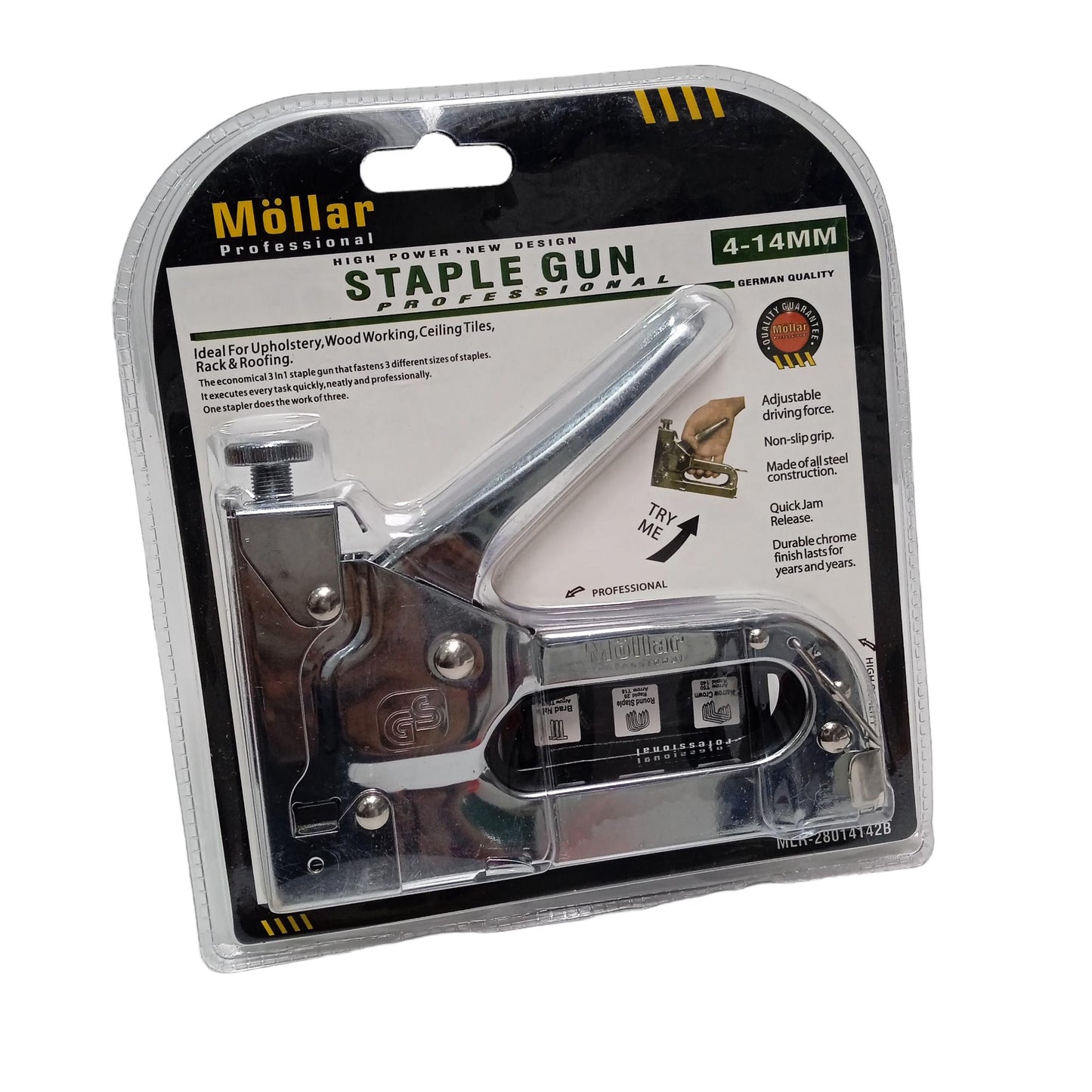 4 MM - 14 MM / MOLLAR Guntacker Stapler Staples Hekter Tembak