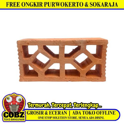 10 CM X 20 CM / NM Rooster Lubang Angin Bata Merah Jumlah Sisi Biji