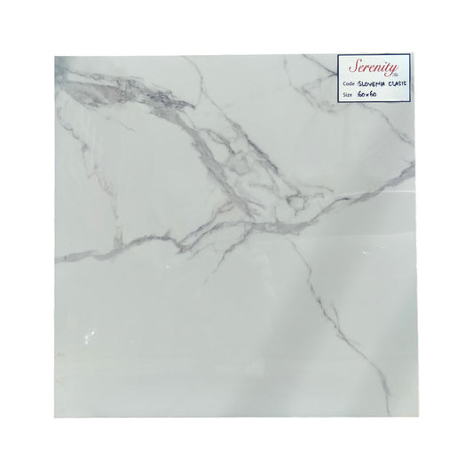 60 CM x 60 CM / SERENITY SLOVENIA CLASSIC Granit Lantai Rumah Glossy Dus