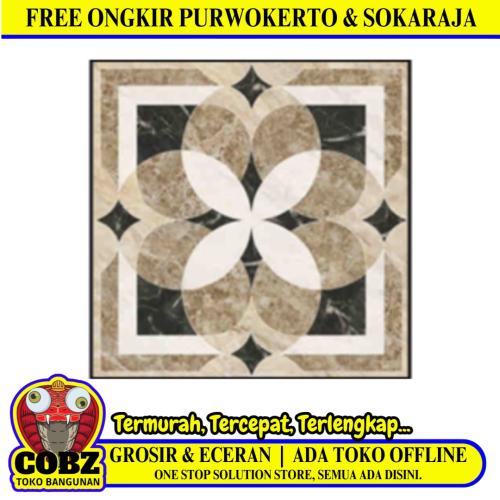 60 CM x 60 CM / SERENITY MOROCCO DECOR Granit Lantai Rumah Glossy Dus