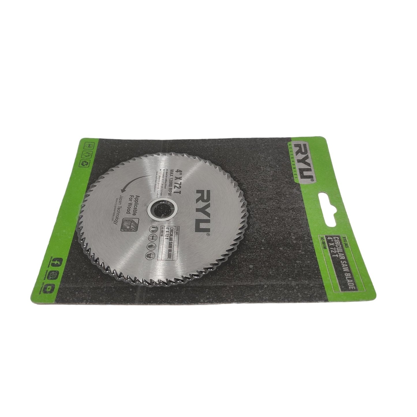 4 IN x T 72 / RYU Circular Saw Mata Gerinda Potong Kayu Wood Cutting