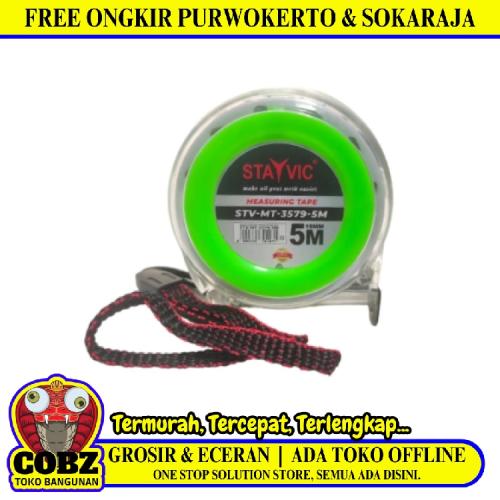 5 M / STAYVIC STV-MT-3579 Meteran Alat Ukur Tukang Bangunan Measuring Tape