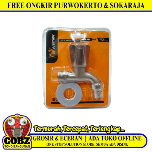 1/2 IN / WILMER WKTP-101 Kran Air Taman Kamar Mandi Mesin Cuci Stainless