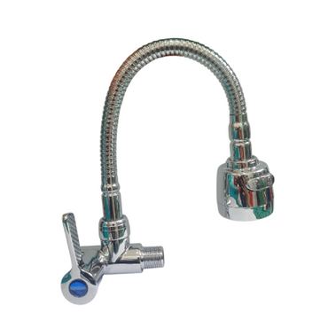 1/2 IN / ONDA V TUL Kran Angsa Fleksibel Sink BCP Tembok Stainless