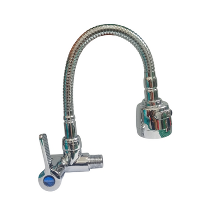 1/2 IN / ONDA V TUL Kran Angsa Fleksibel Sink BCP Tembok Stainless