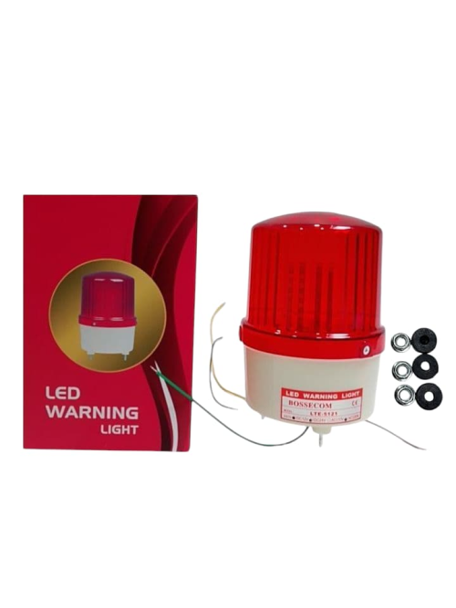 BOSSECOM Lampu Emergency Rotary LED Flash Motor Mobil Merah