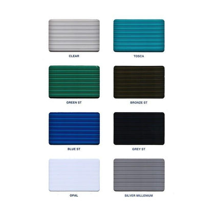 4 MM x 2.1 M x 11.8 M / SOLITE Atap Polykarbonat Rongga Blue Roll