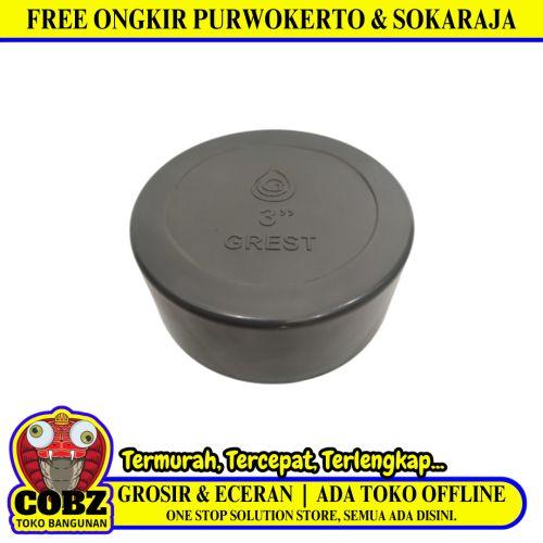 3 IN / TM D Dop Cap Tutup Sambungan Fitting Pipa PVC