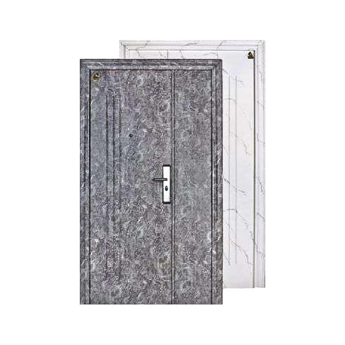 5 CM x 120 CM x 210 CM / FORTRESS MRBL FORT 120.12 MOM & SON Pintu Kamar Mandi Baja Putih Set