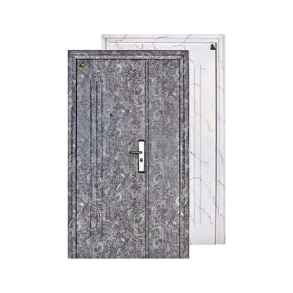 5 CM x 120 CM x 210 CM / FORTRESS MRBL FORT 120.12 MOM & SON Pintu Kamar Mandi Baja Putih Set