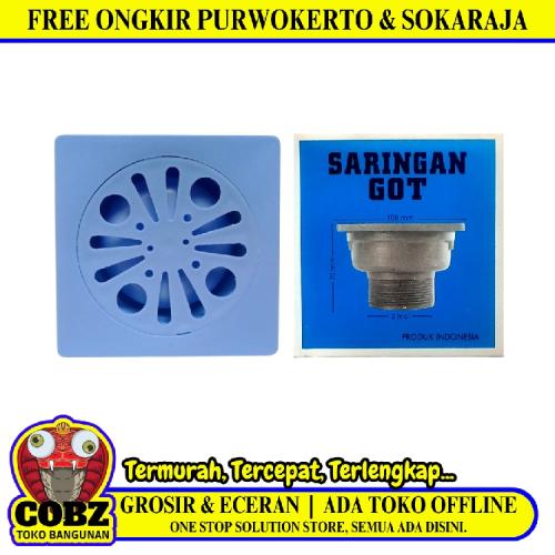 4 IN / GMP Saringan Got Leher Panjang Floor Drain PVC Biru