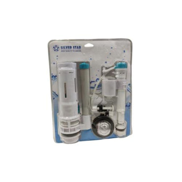 SILVER STAR Alat Perlengkapan Kloset Monoblok Dual Flush Bulat Set