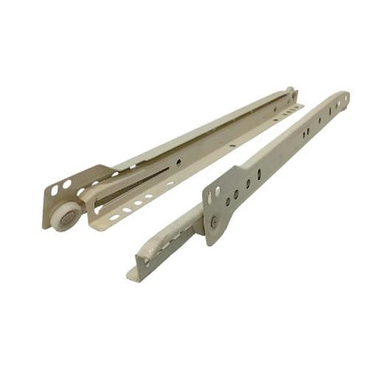 30 CM / COBRA Rel Laci Roda Drawer Slide Single Track Putih Set