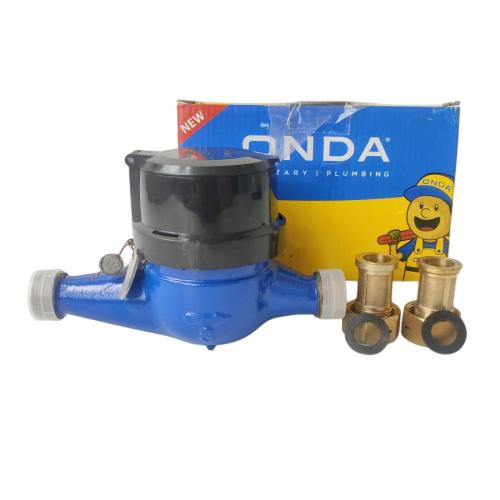 1/2 IN / ONDA 01 Meteran Air Water Flow Meter PDAM Standar Besi Set