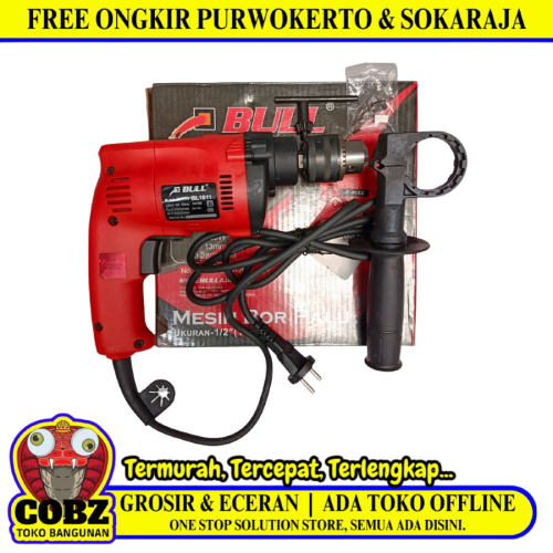 BULL BL 1811 Mesin Bor Tangan Drill 2 Way Kabel Set