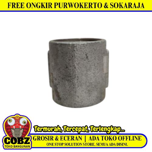 1 IN / G Sok Drat Dalam Faucet Socket Fitting Pipa Besi