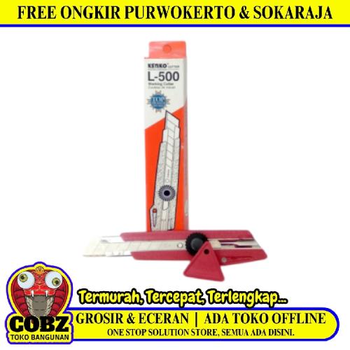 KENKO L - 500 Pisau Cutter Pemotong Kertas Utility Heavy Duty Blade Kecil