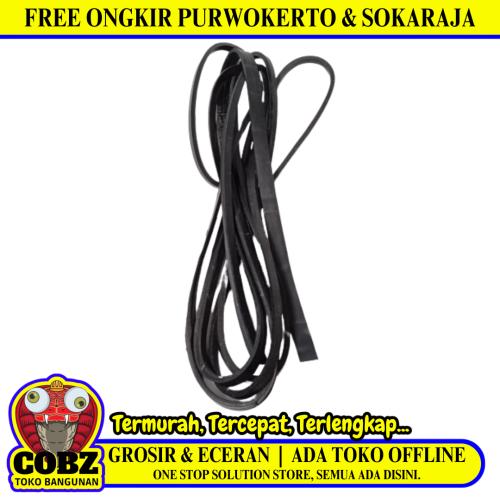 5 MM x 400 CM / NM Tali Karet Ban Ulir Ikat Barang Motor Hitam