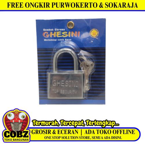60 MM / GHESINI Gembok Pintu Pagar Padlock Anti Maling Leher Pendek