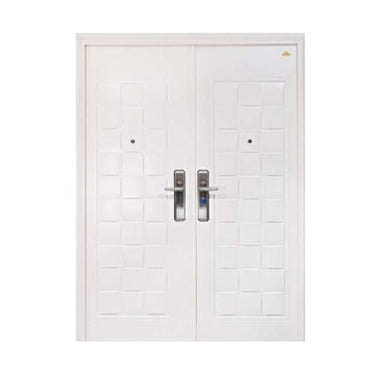 5 CM x 150 CM x 210 CM / FORTRESS FORT 150.11 DOUBLE Pintu Kamar Mandi Baja White Set