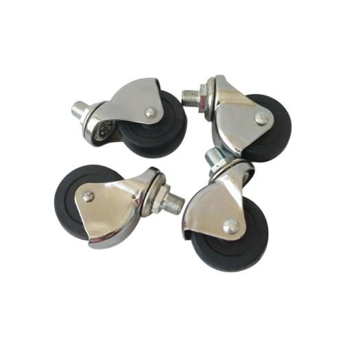 2 IN / SKK UT-50R Roda Hidup Trolly Bulat Plat 50 MM Karet Warna 4 Pcs Dus