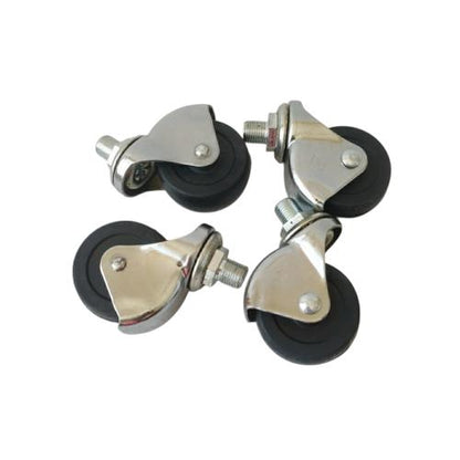 2 IN / SKK UT-50R Roda Hidup Trolly Bulat Plat 50 MM Karet Warna 4 Pcs Dus