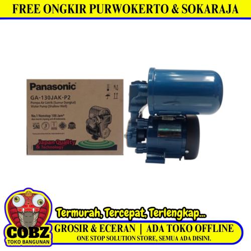 PANASONIC GA-130JAK-P2 Pompa Air Sumur Dangkal Semi Jet Pump Otomatis Set