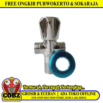 1/2 INCH / AB 49 CA  Stop Kran Air Cabang Tee Shower Kloset Stainless