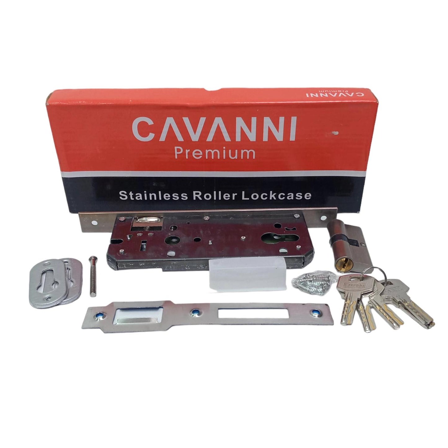 CAVANNI Slot Body Kunci Pintu Roller Pelor 1 Rumah Double Besar Set