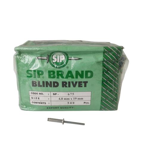 4.8 MM x 19 MM / SIP SP . 675 Paku Rivet Keling Tang Rivet Dus