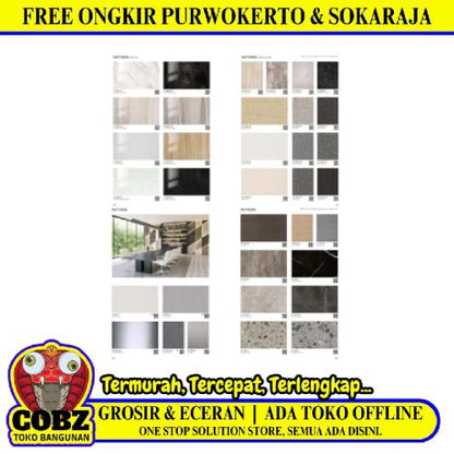 122 CM x 244 CM / TACO WOOD GRAIN / PATTERN RE HPL Lembar