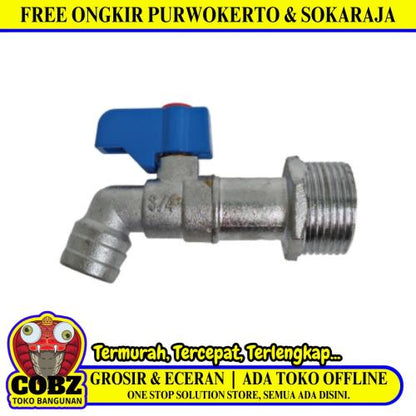 3/4 IN / HTC Kran Air Tembok Taman Bola Ball Valve Stainless