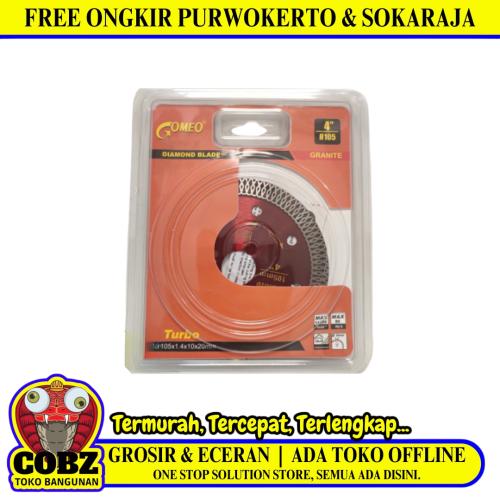 4 IN / GOMEO Turbo Mata Gerinda Potong Keramik Diamond Cutting Wheel