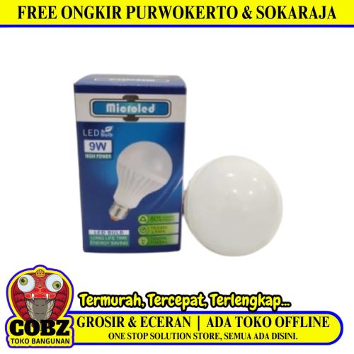 9 WATT / MICROLED LED Lampu Bohlam Bulb Moto Putih