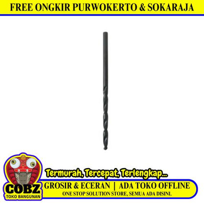 2.5 MM / MATA Shank Twist Drill Bits Mata Bor Besi Baja Kayu PVC