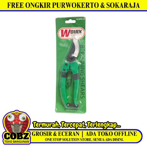 8 IN / WOIRX W-GPR-18 Gunting Dahan Bengkok Ranting Tanaman Pruning Shears Gagang Fiber