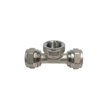 T 16 x 1/2 IN / FIDEM Tee Selang Pex Drat Dalam Ke Pipa Stainless