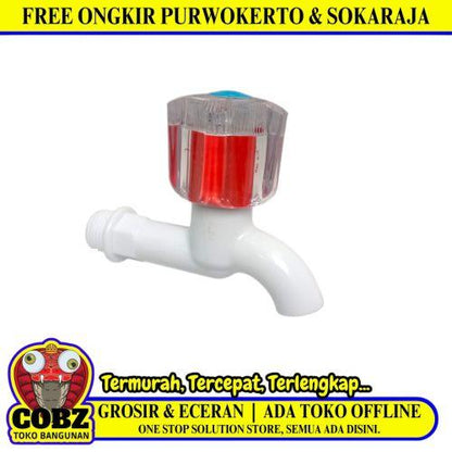 1/2 IN / ELTRA Kran Air Tembok Taman Kamar Mandi Plastik PVC