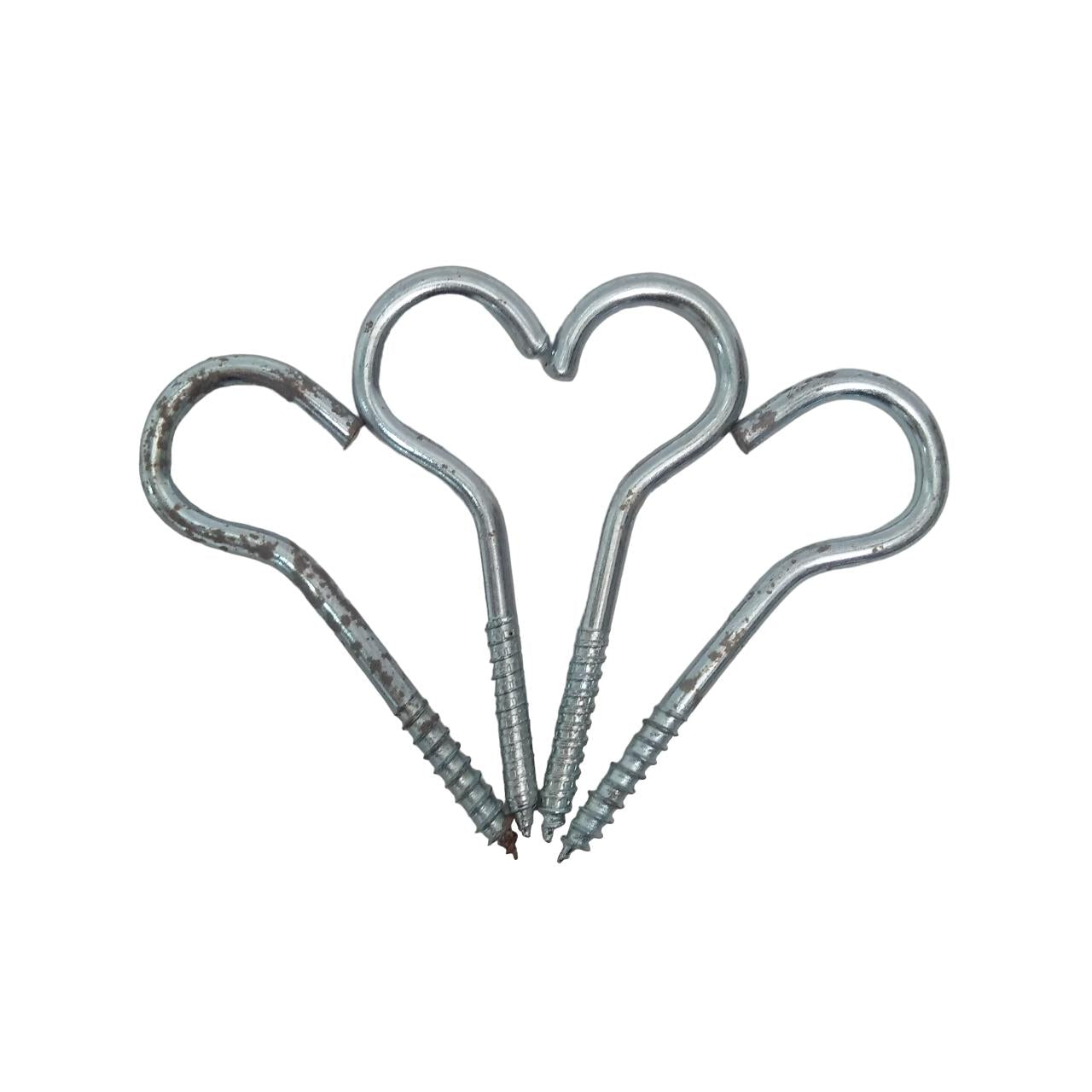 NO 8 / TM Sekrup Hak Buka Cantel Kandang Burung Figura Silver Biji