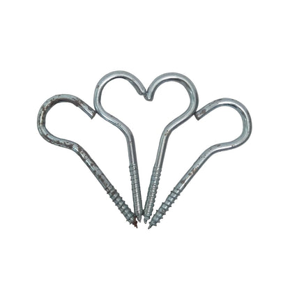 NO 8 / TM Sekrup Hak Buka Cantel Kandang Burung Figura Silver Biji