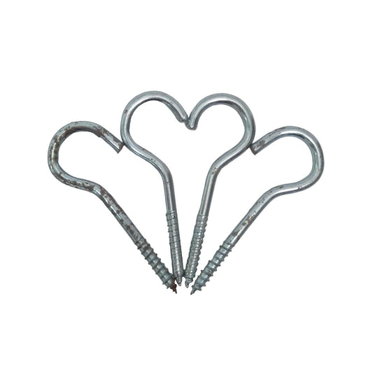 NO 8 / TM Sekrup Hak Buka Cantel Kandang Burung Figura Silver Biji