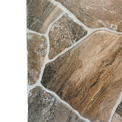 50 CM x 50 CM / UNO KILIMANJARO Keramik Lantai Teras Garasi Matte Brown Dus