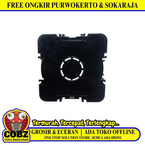 5/8 IN / BROCO IB Inbow Dus Box Mangkok Saklar Plastik PVC Hitam