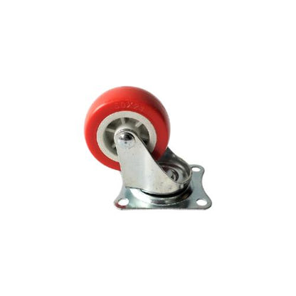 2 IN / TM Roda Hidup Trolly Non Rem Plat Nylon Merah