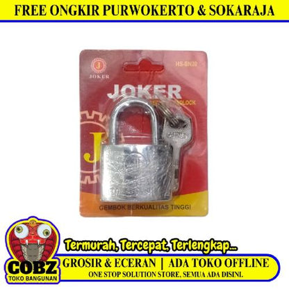 30 MM / JOKER Gembok Pintu Pagar Padlock Anti Maling Leher Pendek