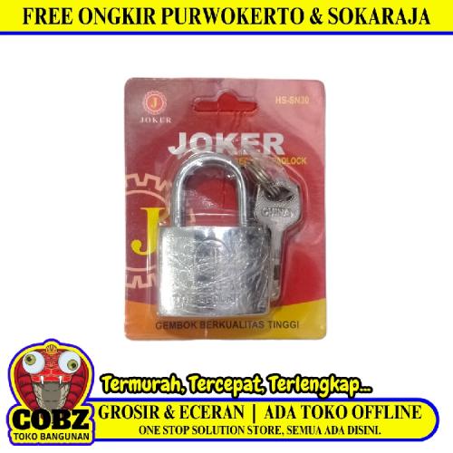 30 MM / JOKER Gembok Pintu Pagar Padlock Anti Maling Leher Pendek