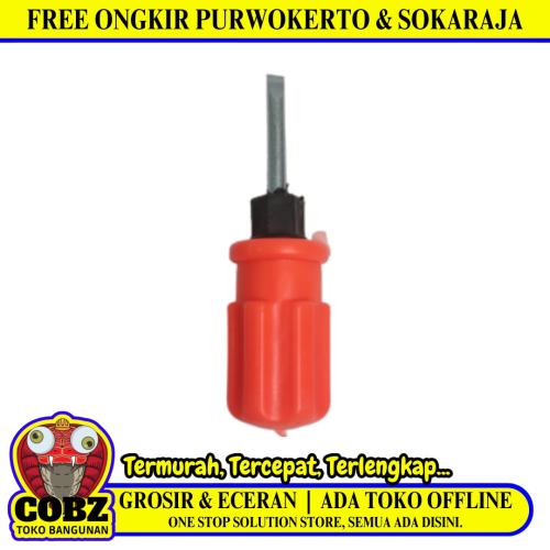 2 IN / COBZ Obeng Screwdriver Two Way Bolak Balik Plus Minus Mini Gagang Fiber